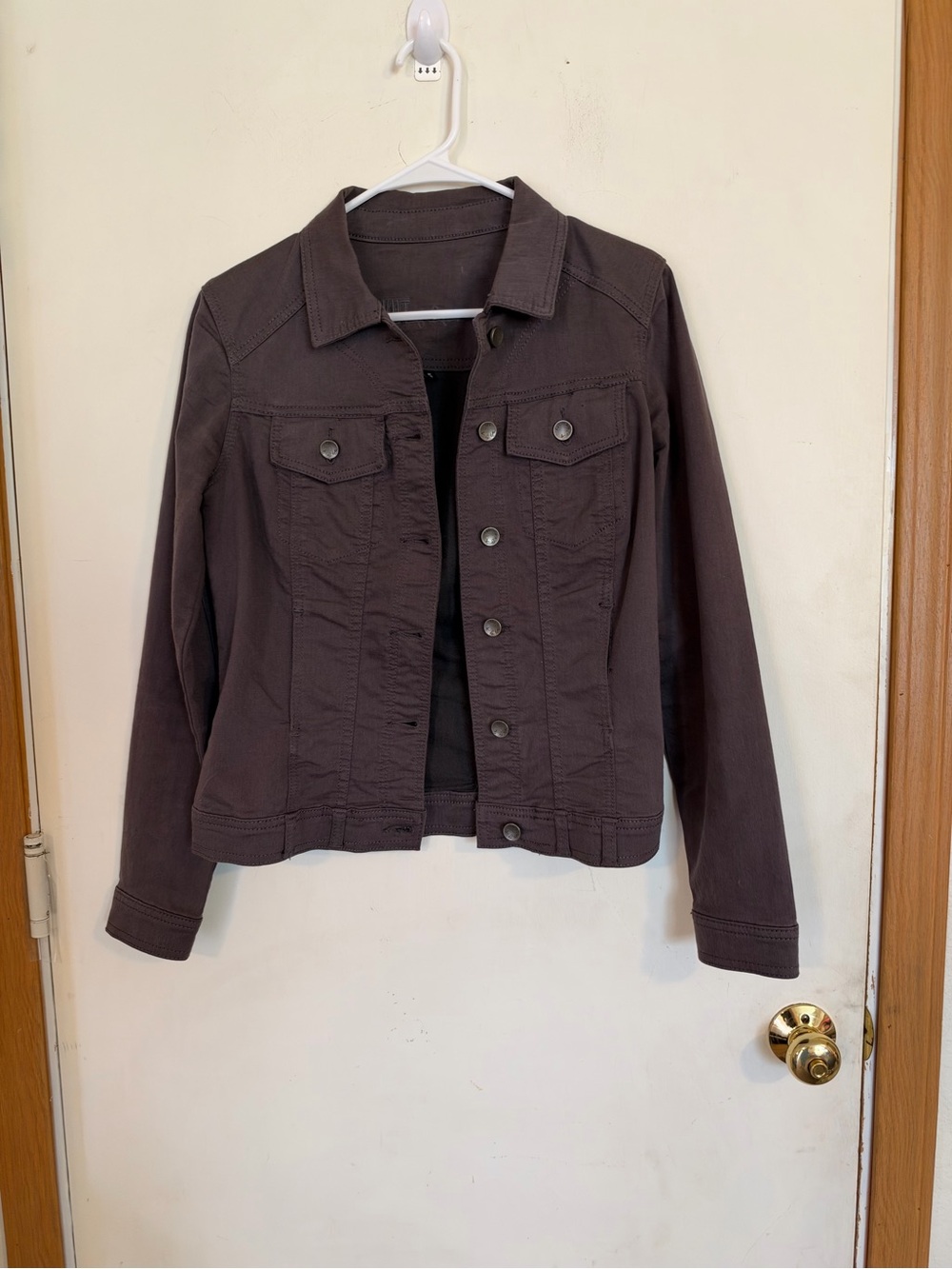 Kut kut from the Kloth Small dark grey denim jacket, stretchy
